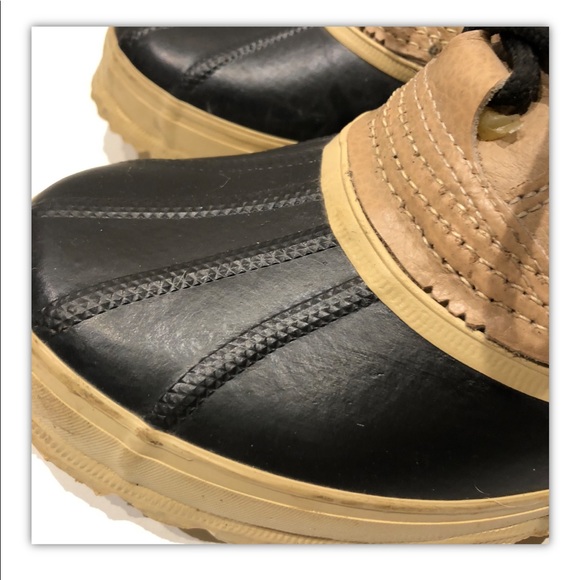 Sorel Womens Size 7 Manitou Duck Boots Hand Crafted Made Canada Natural Rubber - Picture 8 of 14